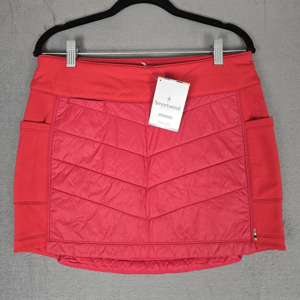 Smartwool Skirt Womens Medium Smartloft 60 Pomegranate Merino Wool Pockets NWT